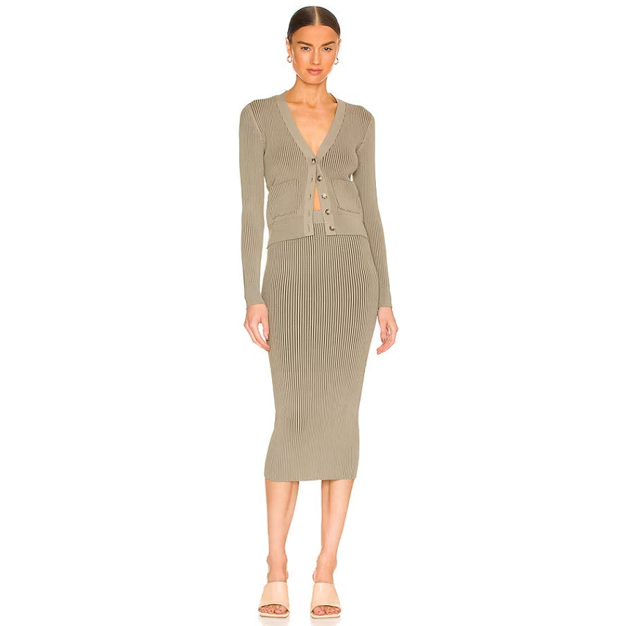 Anine Bing Matching Knit Set Womens S Layla Cardigan & Julian Pencil Skirt NWT