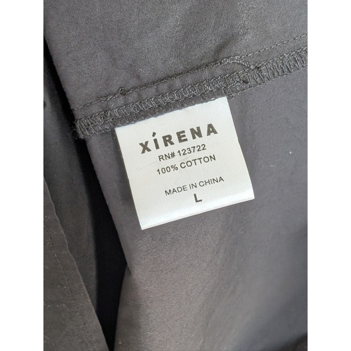 NWOT Xirena Saskia One Shoulder Mini 100% Poplin Cotton Black Dress, Size L