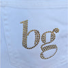 Blugirl Blumarine Jeans Womens 8 White Denim Mid-rise Slim Straight Leg NWT
