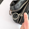 Off-White Logo Print Belt Black Leather Italy Bag Fanny Pack