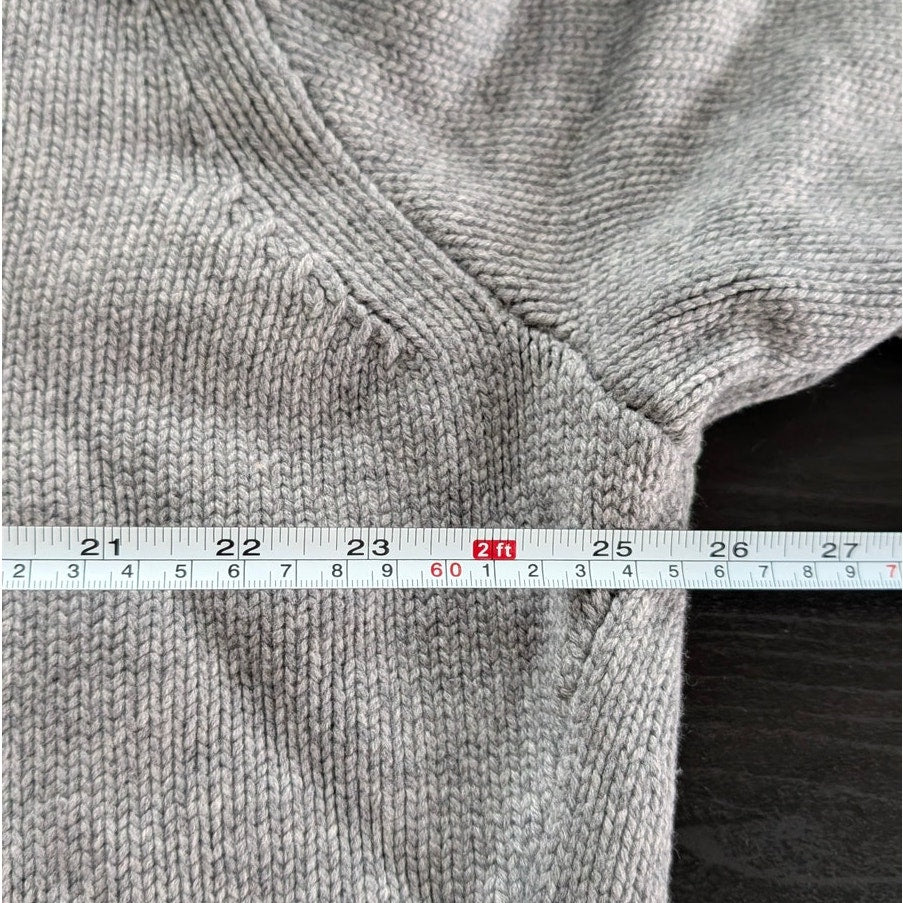 Totême Toteme Gray Cambridge 100% Merino Wool Turtleneck Sweater, size L