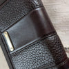 Burberry Vintage Leather Wallet with Chain Black Plaque Logo Bifold Rare