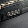 Casadei Suede Print Chain Crossbody Clutch Shoulder Bag Womens in Black
