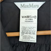 Max Mara Fedora Tasseled Cotton Poplin Shirt Midi Dress Womens 8 Black Relaxed