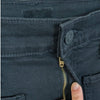 MOTHER The Hustler Patch Pocket Ankle Fray Jeans Not Guilty Black 25