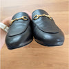 Gucci Princetown Leather Mule Loafer Slipper Womens EU 38/US 8 Black Italy Flat