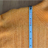 J.Crew Sweater Womens M Orange Ribbed Wool Alpaca Mockneck Supersoft Yarn BM209