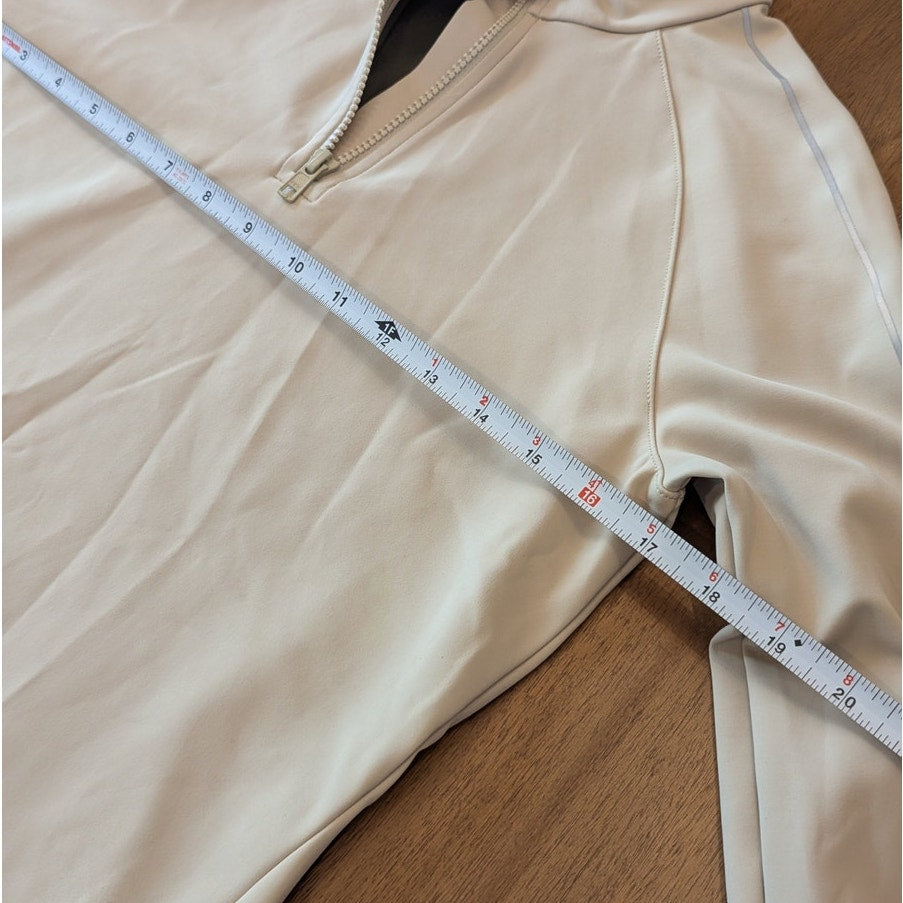 Outdoor Voices Frostknit 1/4 Zip Pullover Jacket Women M Mojave Tan Long Sleeve
