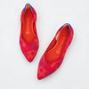 Rothy's The Point Red Botanicamo Pointed Flats Size 7.5