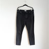 Agolde Nico Black High Rise Slim Fit Cotton Blend Button Skinny Jeans, size 32
