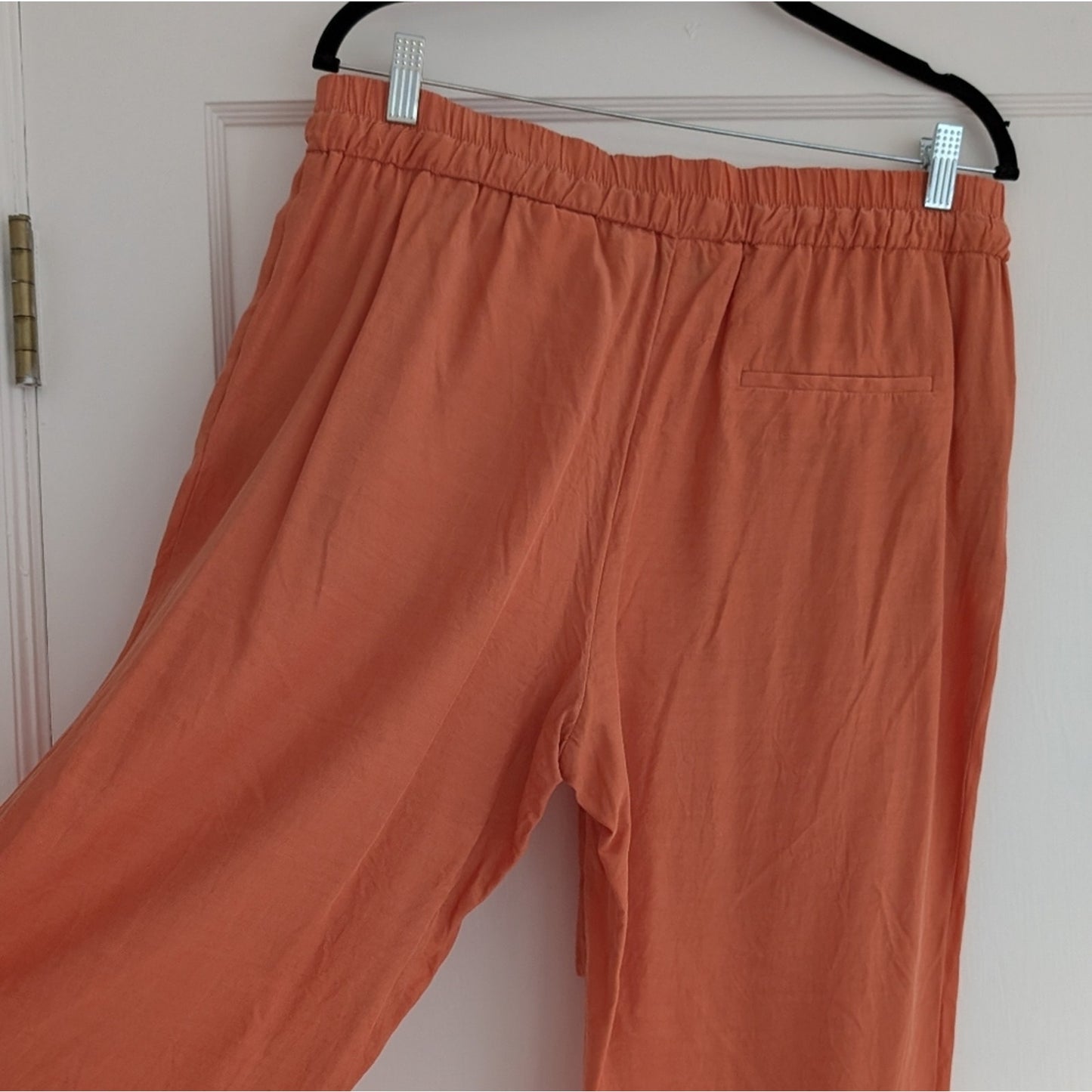 & Other Stories Orange Tapered Lightweight Trousers Pants, Size 12