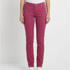 Care Label Cigar 137 Crossover Jean Womens 31 Fucsia Denim Straight Skinny NWT
