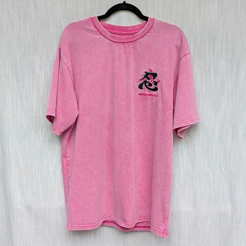 FR2 #FR2 Fxxking Rabbits Graphic T-shirt Unisex L Pink Japan Rabbit Ninja Print