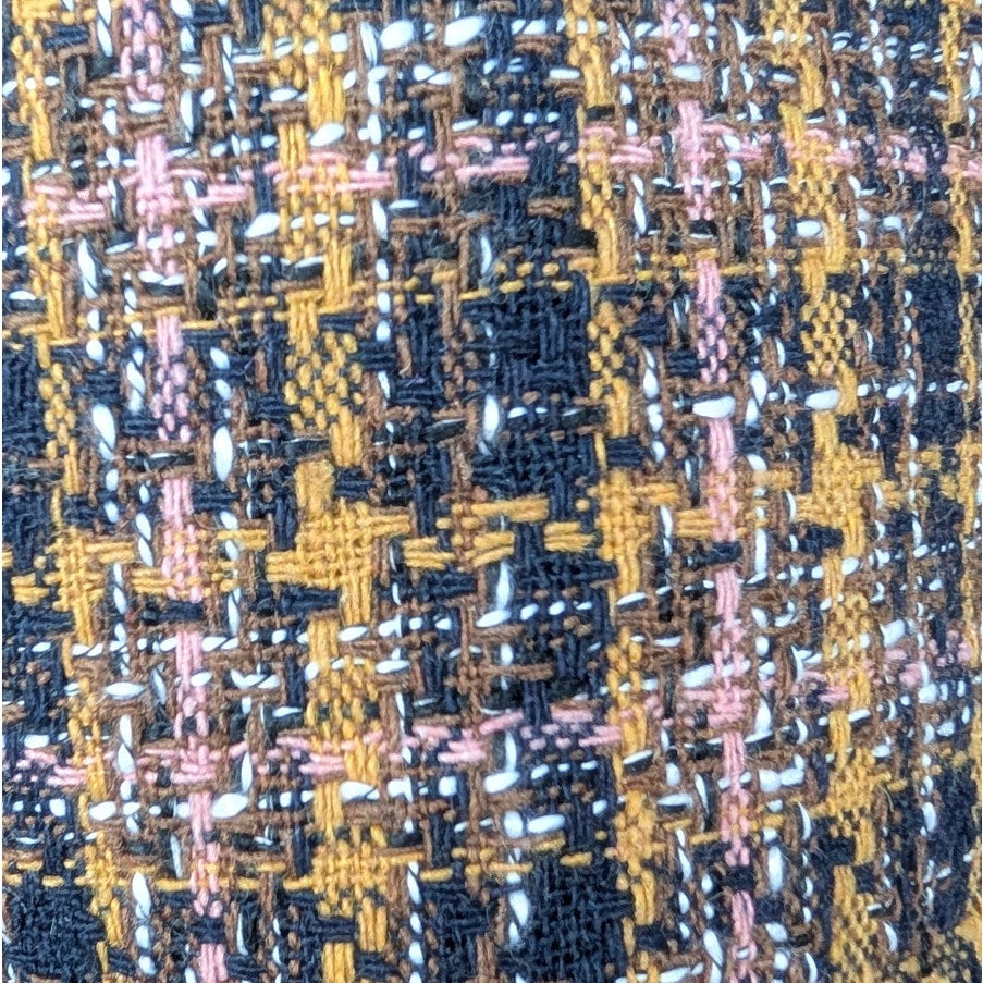 Greylin Skirt Womens XS Mini Black/Orange Tweed Plaid Straight NWT
