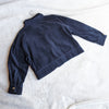 Anthropologie Sparkz Copenhagen Amanda Navy Blue Corduroy Cropped Jacket, size S