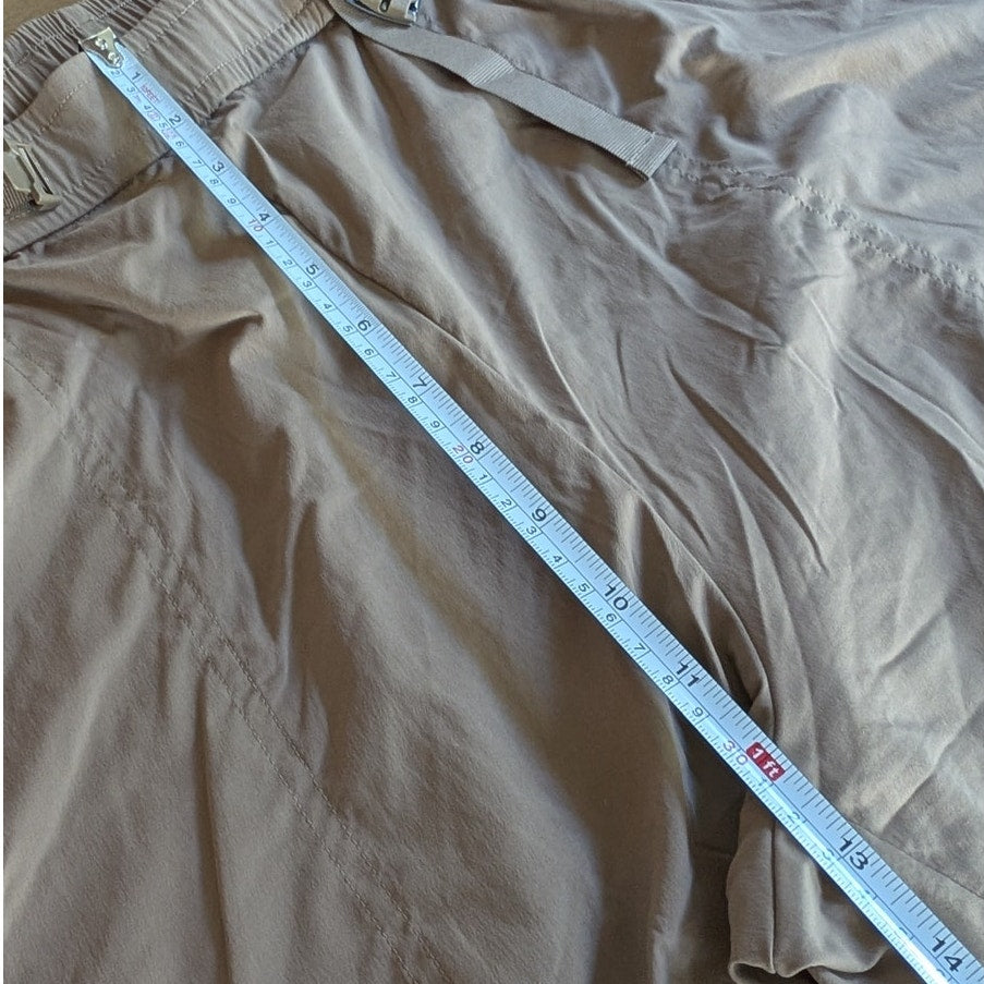 Athleta Highland High Rise Brown Parachute Utility Pants in Clay, size L