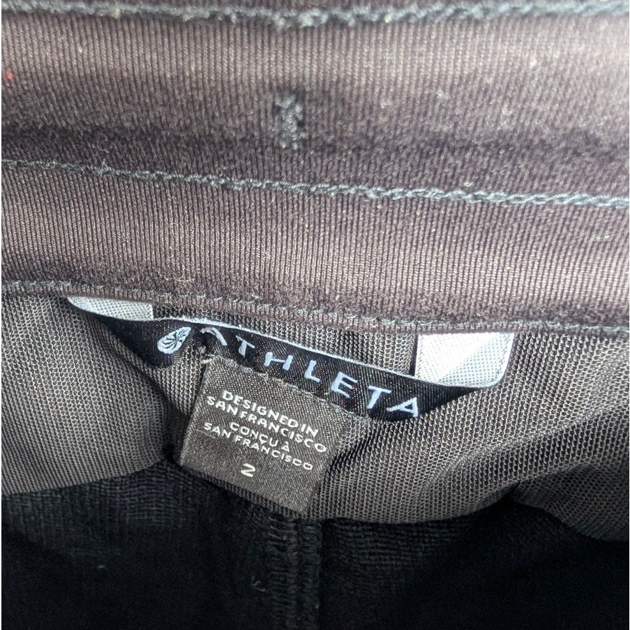 Athleta Headlands Hybrid Trek Mid Rise Jogger Womens 2 Black Water-repellent