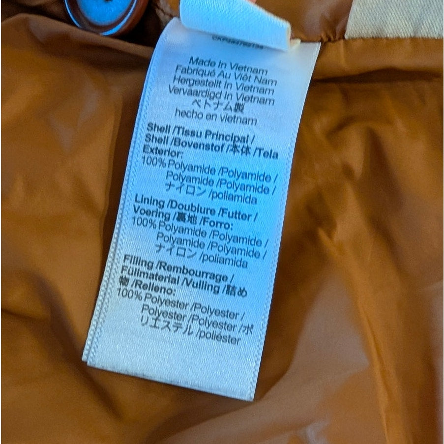 Madewell Airpuff Shirt Jacket Womens S Brown Oversized Quilted Button Front