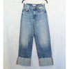 ICON DENIM LA Kiki Jeans Womens 25 Smoke BlueMid-rise Wide Leg Cuffed Hem