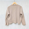 Zara Beige Cashmere/Wool Crewneck Long Sleeve Sweater, size S