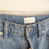 Oak + Fort Blue Denim Straight Leg Relaxed Fit Jeans in medium Stone, size 27