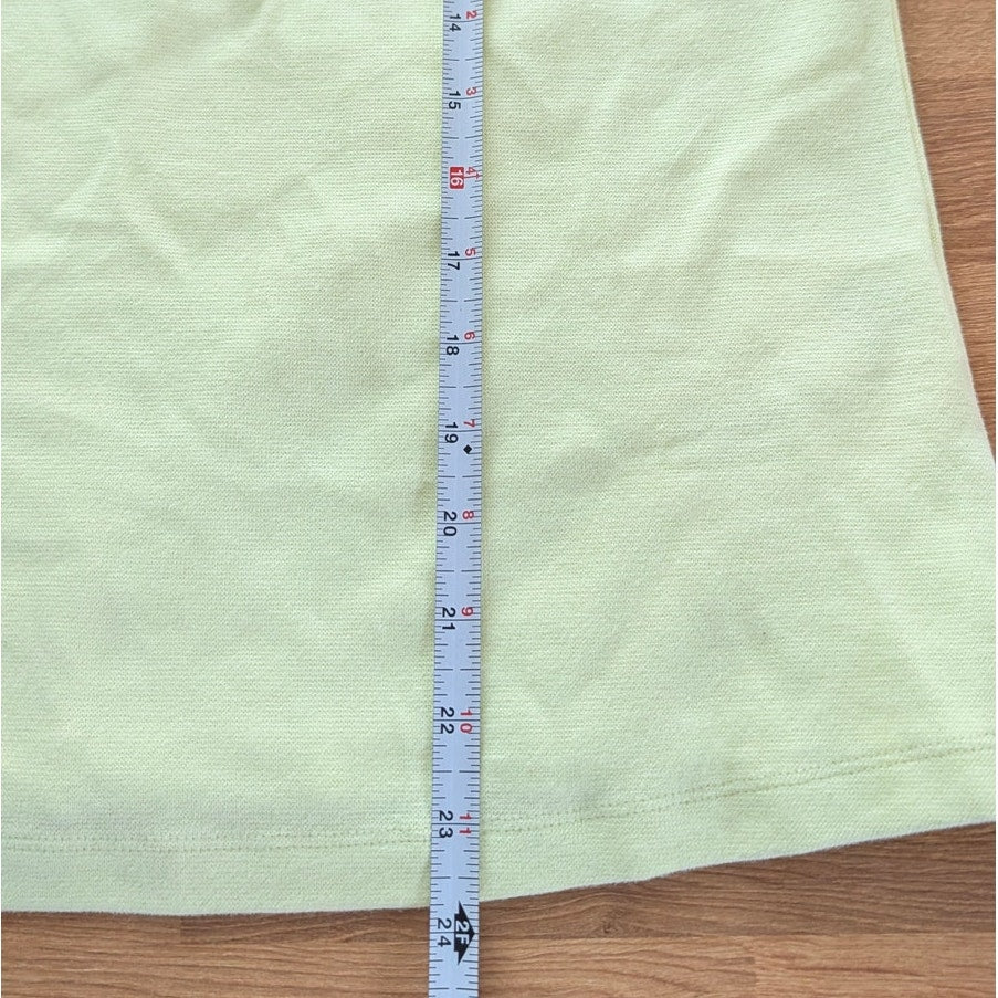 Pangaia Recycled Cotton Tank Top Womens L Yellow Sleeveless Crewneck NWT