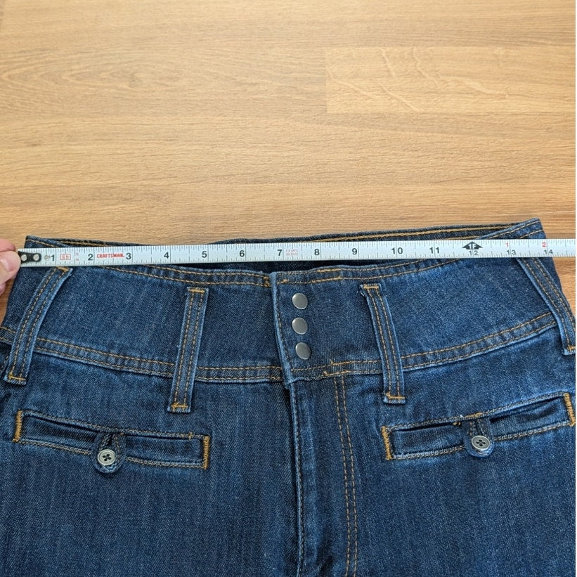 Pilcro High-Rise Wide-Leg Trouser Jeans Womens 27 Blue Denim NWOT