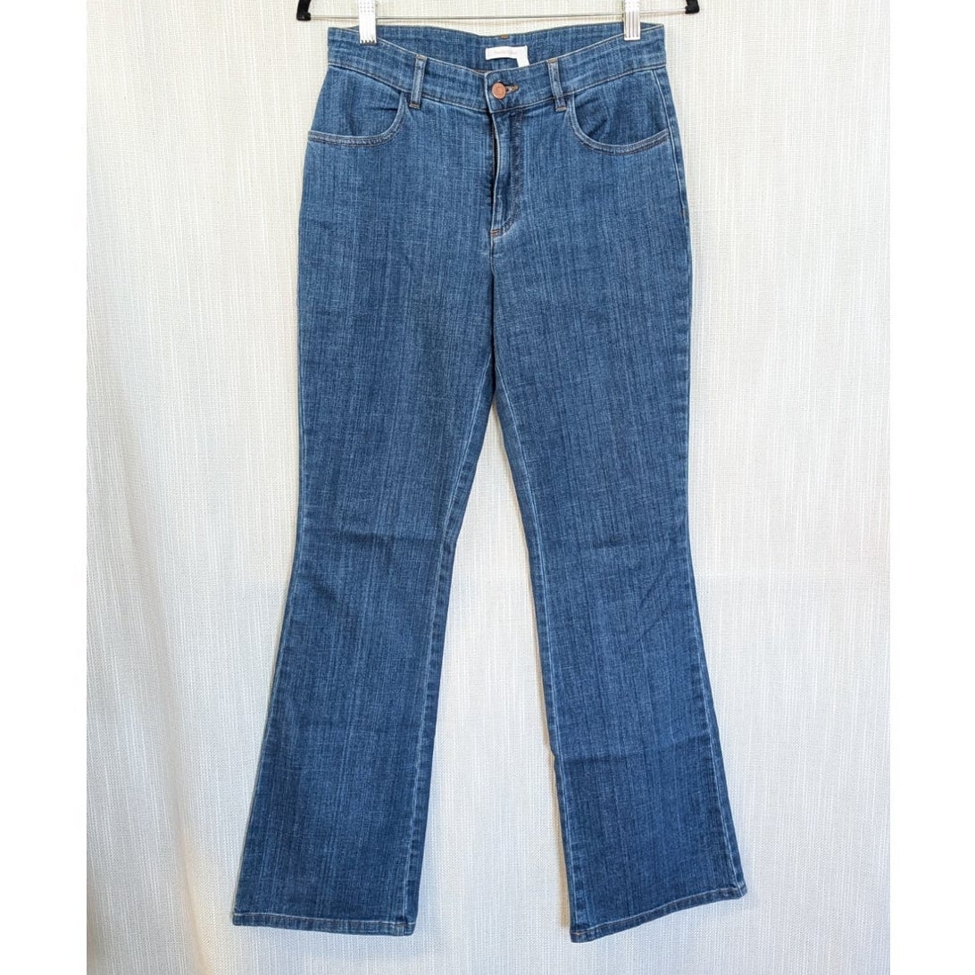See by Chloé Rainbow-Pocket Mid Rise Flared Jeans Blue Size 26