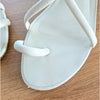 Cult Gaia White Leather Toe Loop Strappy Sandals Kitten Heel Womens EU 36 /US 6