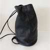 The Row Joe Black Leather Backpack Bucket Bag Shoulder Straps Made in Italy