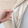 DISSH Ophelia Crochet Maxi Sleeveless Dress in Natural, size L