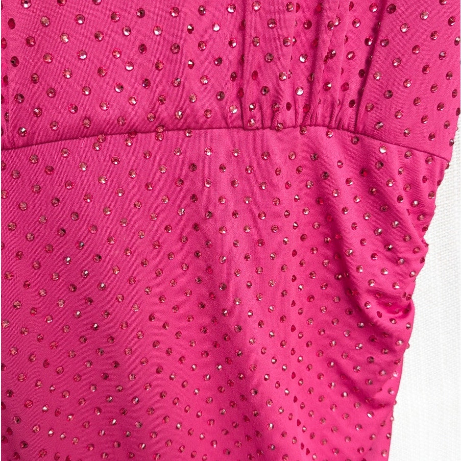 Veronica Beard Jessel Dress Womens XS Crystal-Embellished Stretch-jersey Mini