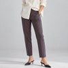 See by Chloe Navy Striped Cotton Tapered Ankle Pants Size 44 US 12