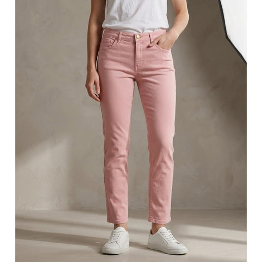 Blugirl Blumarine Jeans Womens 8 Pink Denim Mid-rise Slim Straight Leg NWT