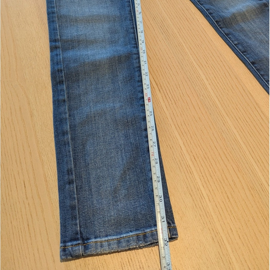 G.sel Milano Victoria Denim Pants Womens 30 Blue Mid-rise Slim Skinny Leg NWT