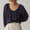 Xirena Rylei Top X18562 Women's M Silk Floral Print Long Sleeve Relaxed Blouse