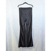 Enza Costa Satin Bias Cut Flare Pants Black Size 2/M