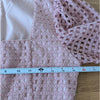 RP Rachel Parcell Lace Midi Dress Womens 0 Pink Rose Short Sleeve Square Neck