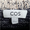 COS Contrast-Knit Jumper Womens M Dark Gray Wool Blend Long Sleeve Crewneck