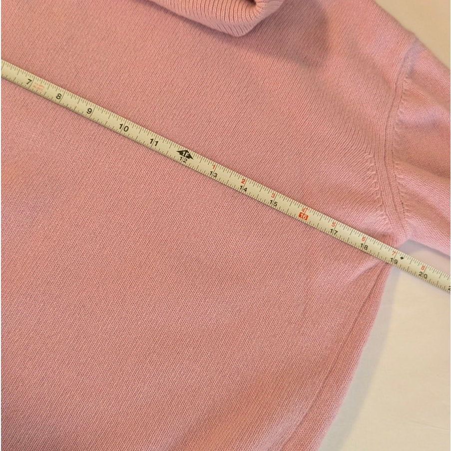 Rossopuro Sweater Womens Eu46/L Wool Cashmere Long Sleeve Turtleneck