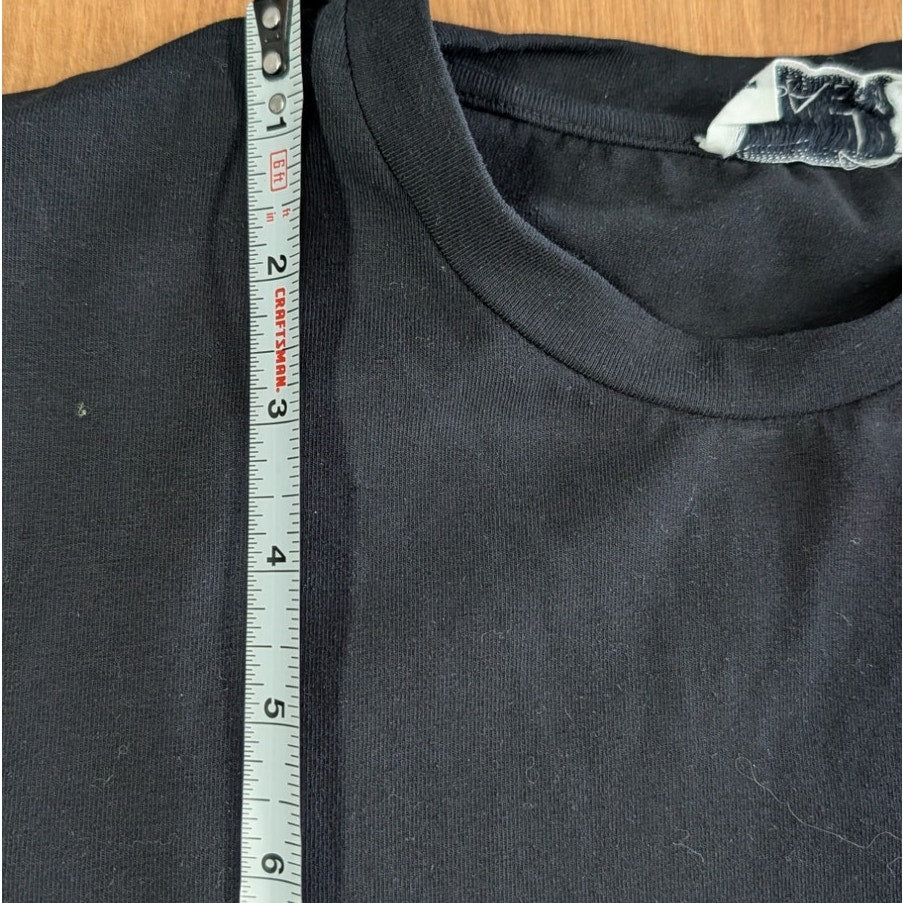 Raey Cotton-Blend Jersey Maxi Dress Womens UK10/S Black Crewneck Long Sleeve