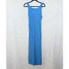 Rebecca Taylor Twist Modal Front Maxi Dress Womens M Blue Sleeveless V-neck NWT