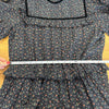 Dôen Clay Midi Dress in Black Marfa Paisley Womens L Tiered Long Sleeve NWT