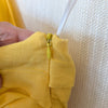 Rachel Comey Tipple Linen Midi Dress Womens 4 Yellow One Shoulder Asymmetric