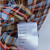 Anthropologie Maeve Laila Chiffon Ruffle Plaid Long Sleeve Wrap Blouse, size 4