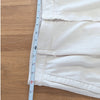Brunello Cucinelli Straight Tapered Pleated Pants Womens 10 Ecru Cotton High-rise Chino