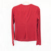 Carbon38 Long Sleeve Top In Diamond Compression Womens M Red Crewneck
