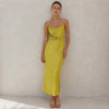 Shona Joy Dress Women 4 Lime Gala Bias Spaghetti Strap Sleeveless Belt Midi/Maxi