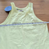 Pangaia Recycled Cotton Tank Top Womens L Yellow Sleeveless Crewneck NWT