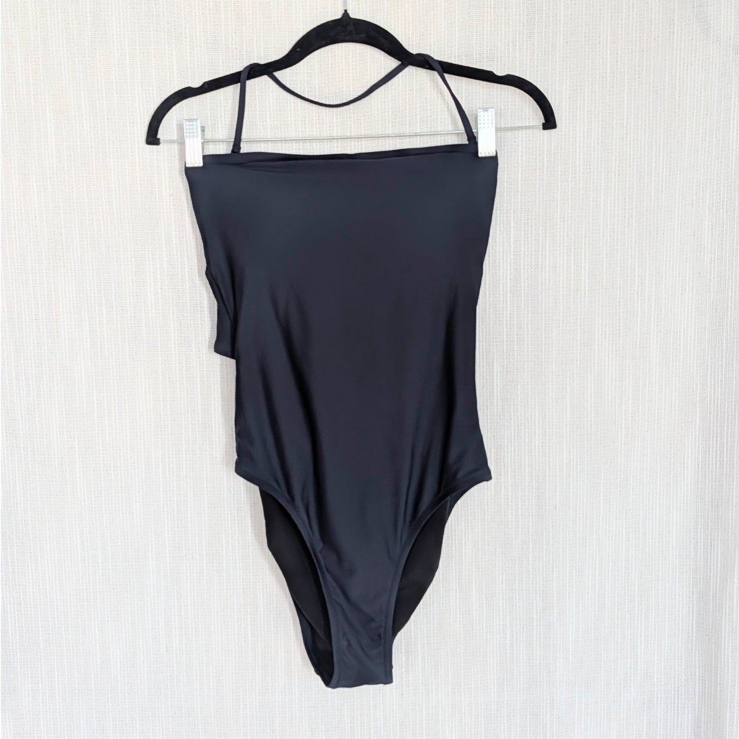J.Crew Cross-back Bandeau One-piece Swimsuit H8252 Womens 8 Navy NWT